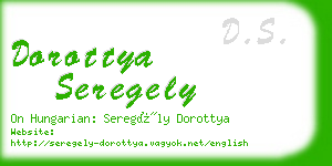 dorottya seregely business card